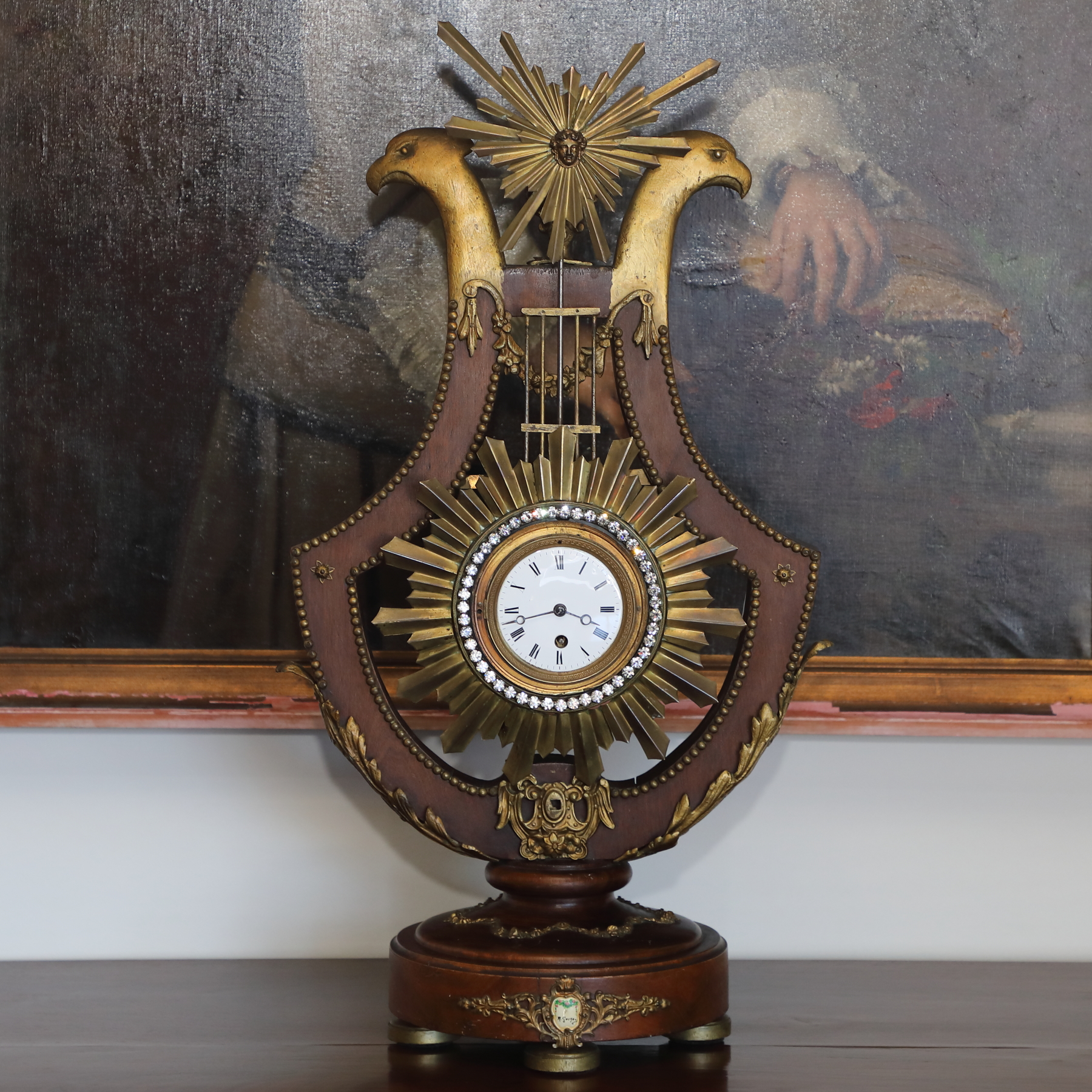 Lampada blu realizzata su porcellana di Sevres sec.XIX - Complementi d'arredo Lampada blu realizzata su porcellana di Sevres sec.XIX - Complementi d'arredo