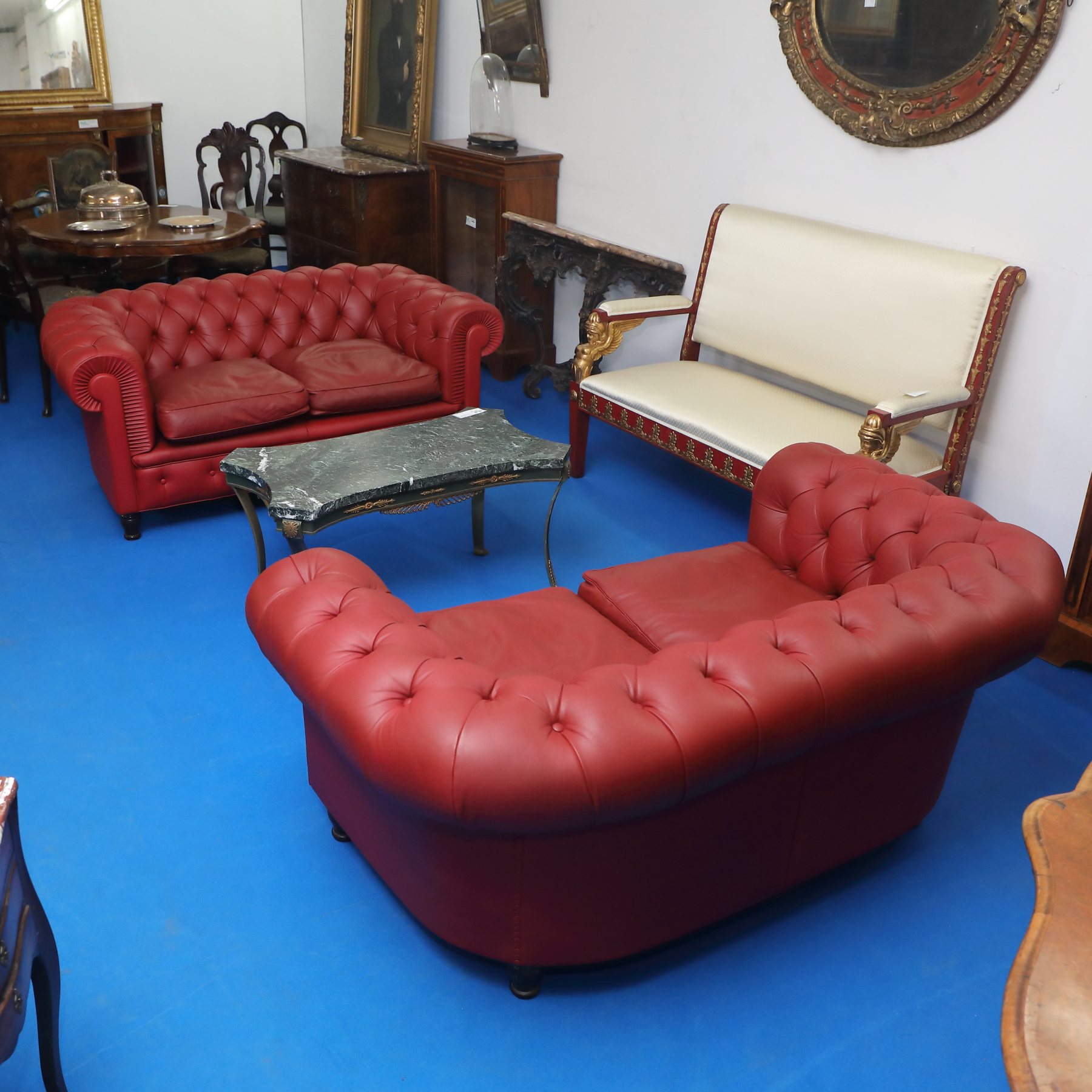 Salotto composto da divano ,coppia di poltrone ,due sedie in mogano con intarsi in acero epoca CarloX - Divani, Sedie e Poltrone Salotto composto da divano ,coppia di poltrone ,due sedie in mogano con intarsi in acero epoca CarloX - Divani, Sedie e Poltrone