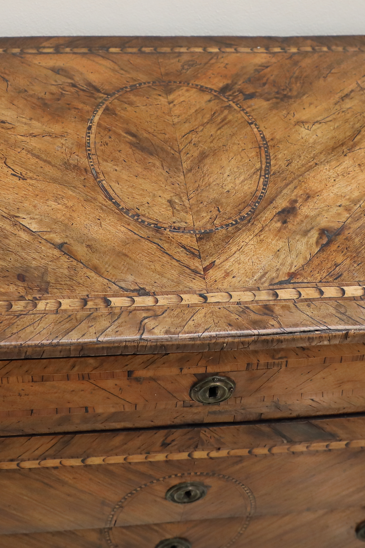 Comò italiano Luigi XVI intarsiato - Comò Comò italiano Luigi XVI intarsiato - Comò