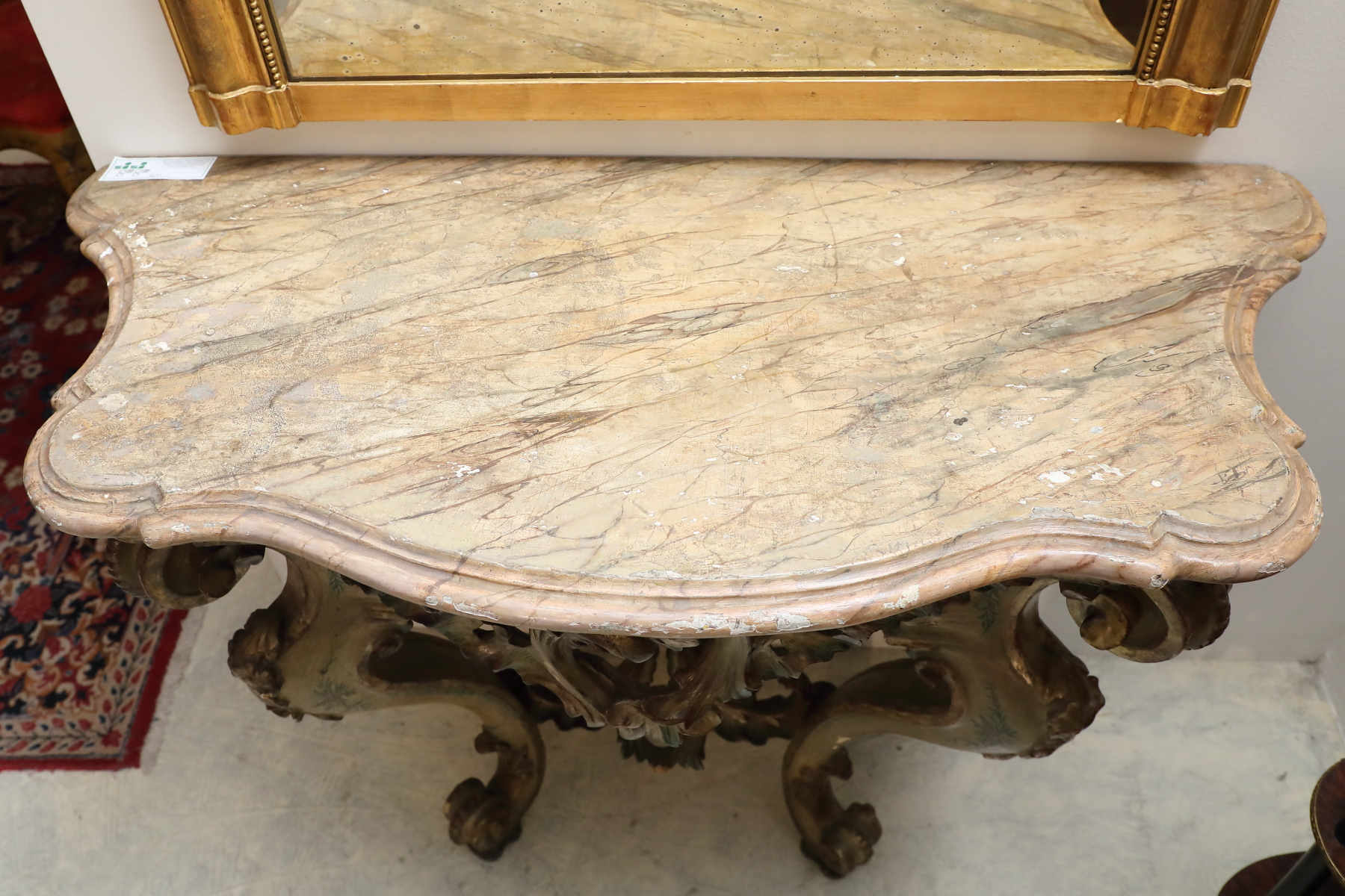Consolle di origine italiana laccata e dipinta epoca 700 - Consolle Consolle di origine italiana laccata e dipinta epoca 700 - Consolle
