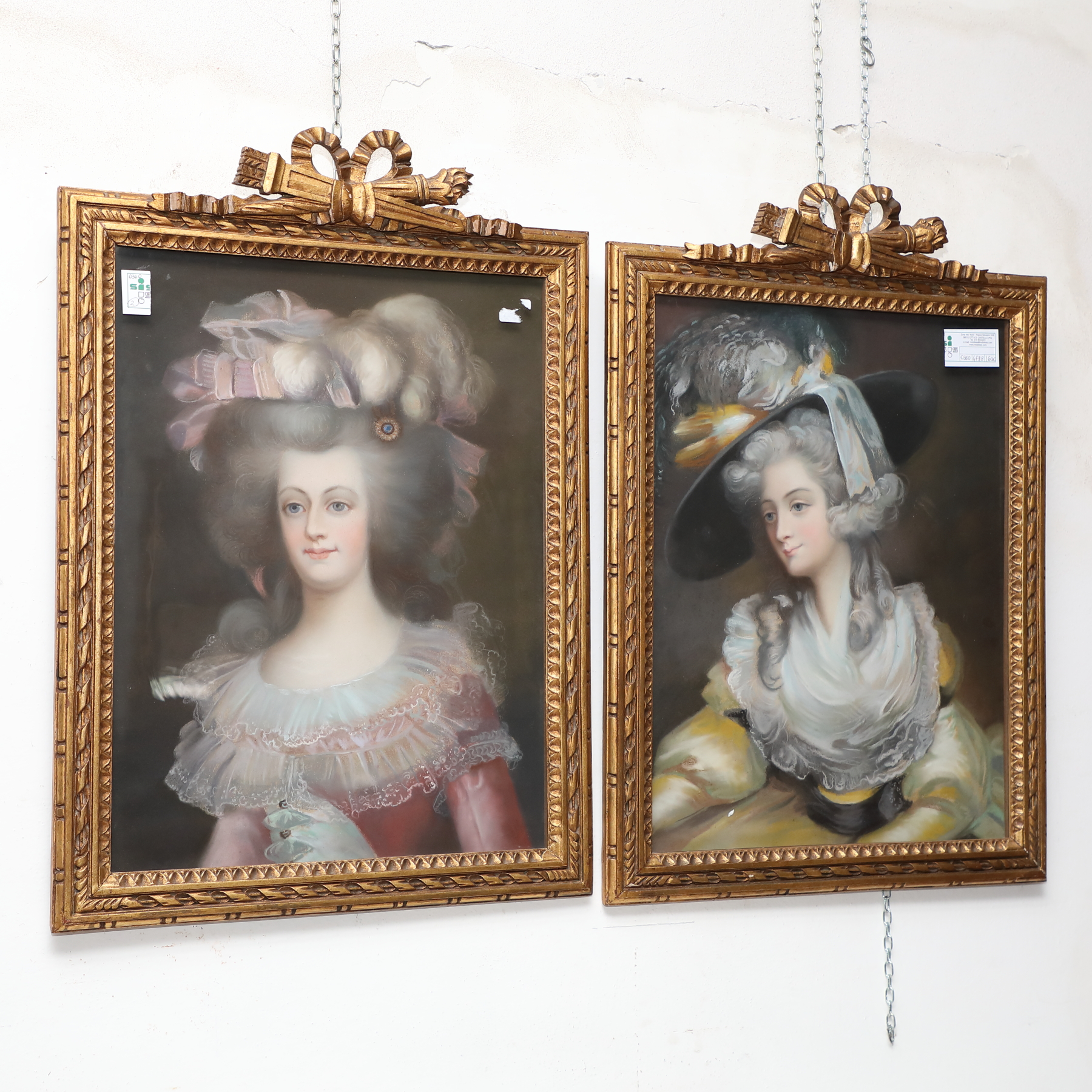 Coppia candelieri in bronzo dorato epoca 800 - Complementi d'arredo