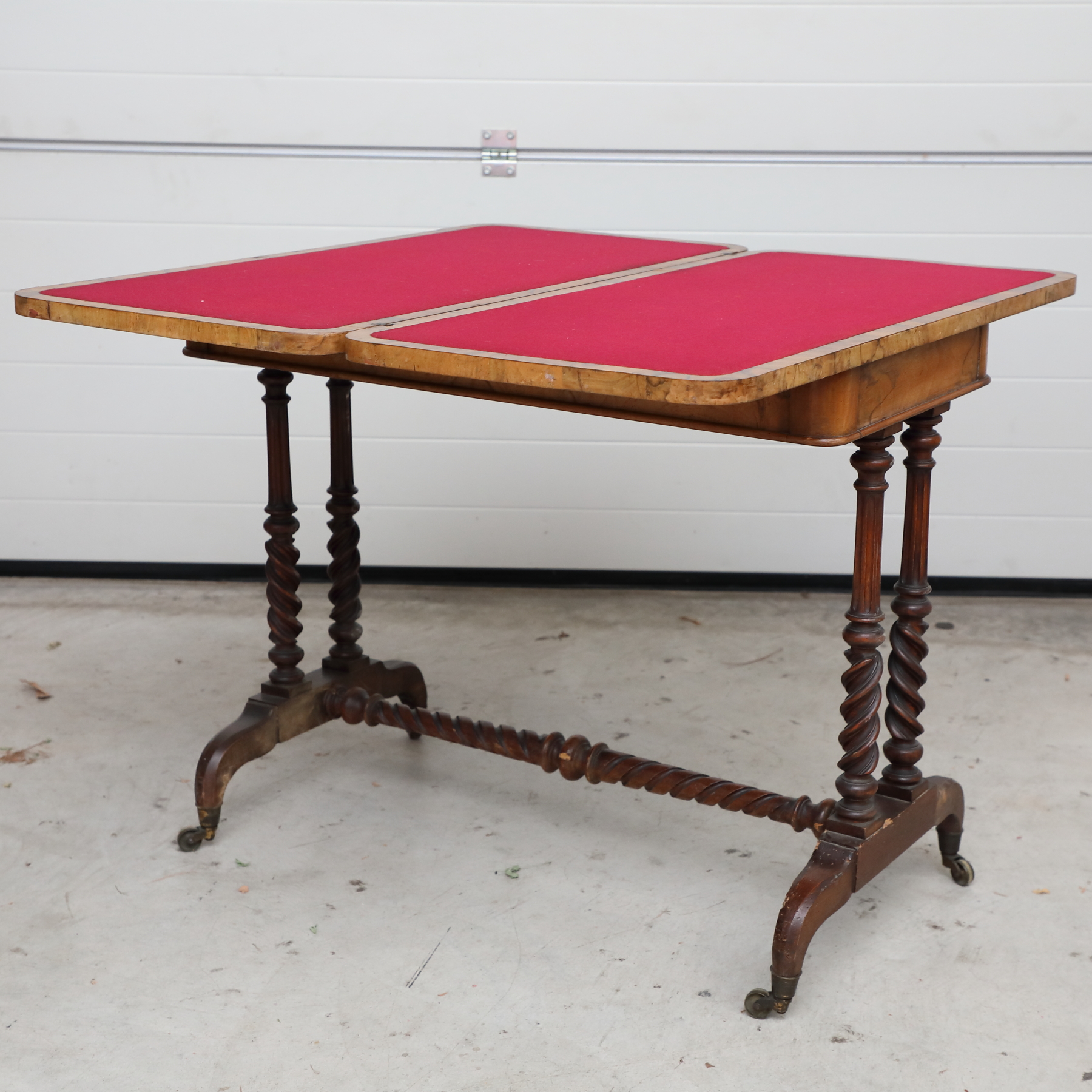 Tavolo da gioco a consolle con piano apribile epoca 800 - Tavoli e Scrittoi Tavolo da gioco a consolle con piano apribile epoca 800 - Tavoli e Scrittoi