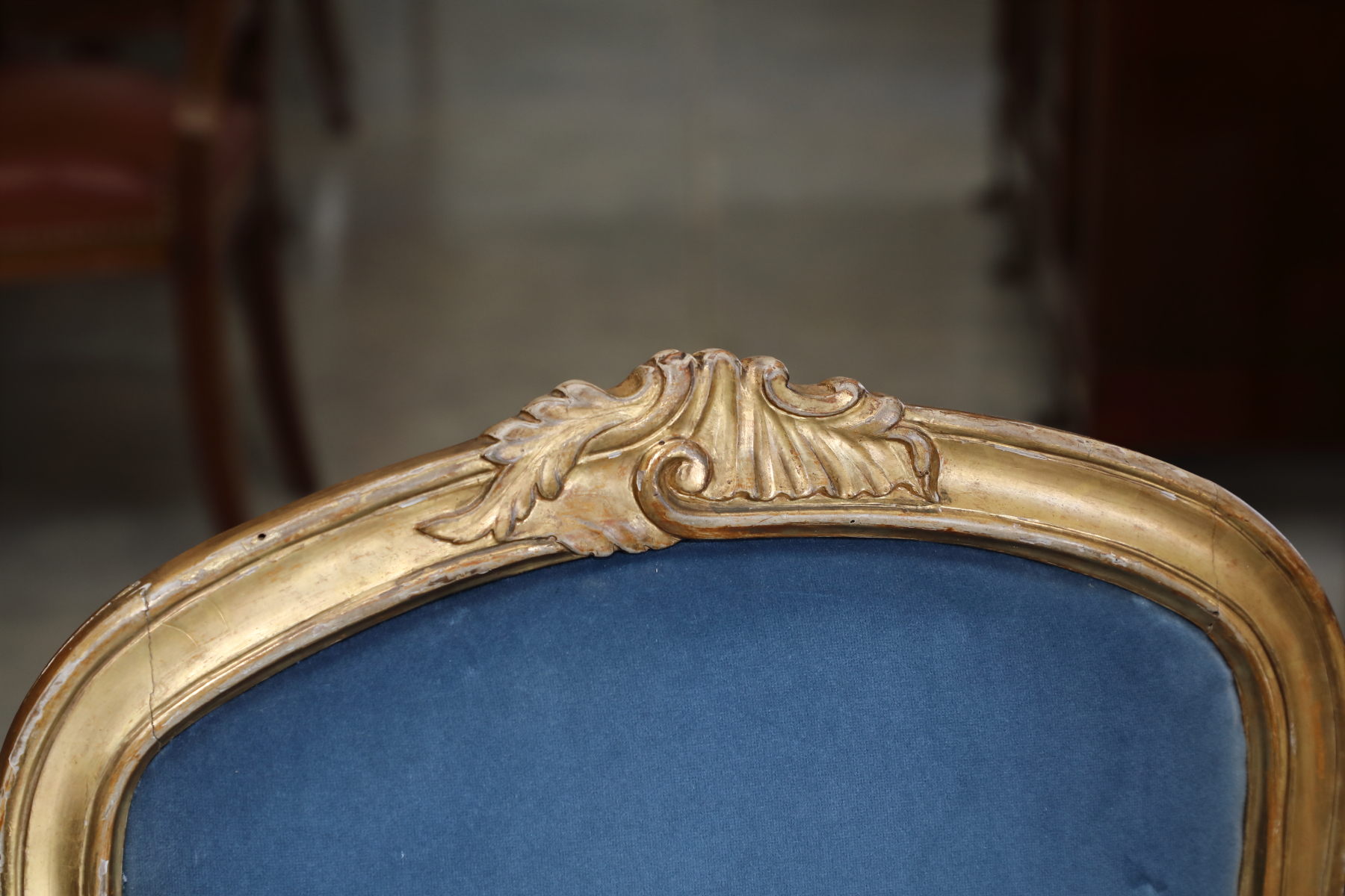 Coppia di poltrone in legno dorato ed intagliato XVIII sec. - Sedie e Poltrone Coppia di poltrone in legno dorato ed intagliato XVIII sec. - Sedie e Poltrone