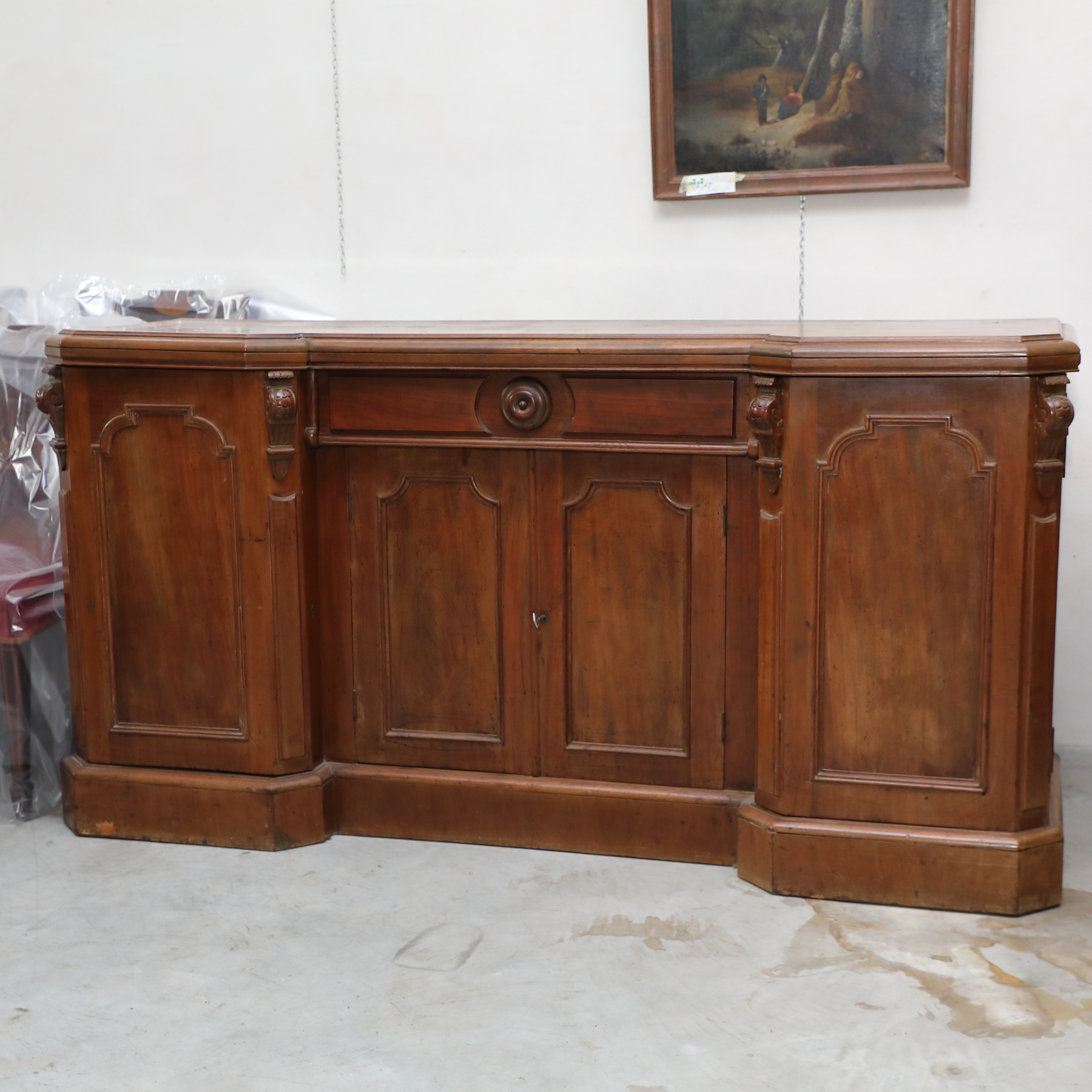 Credenza quattro ante in mogano origine inglese epoca vittoriana - Credenze Credenza quattro ante in mogano origine inglese epoca vittoriana - Credenze
