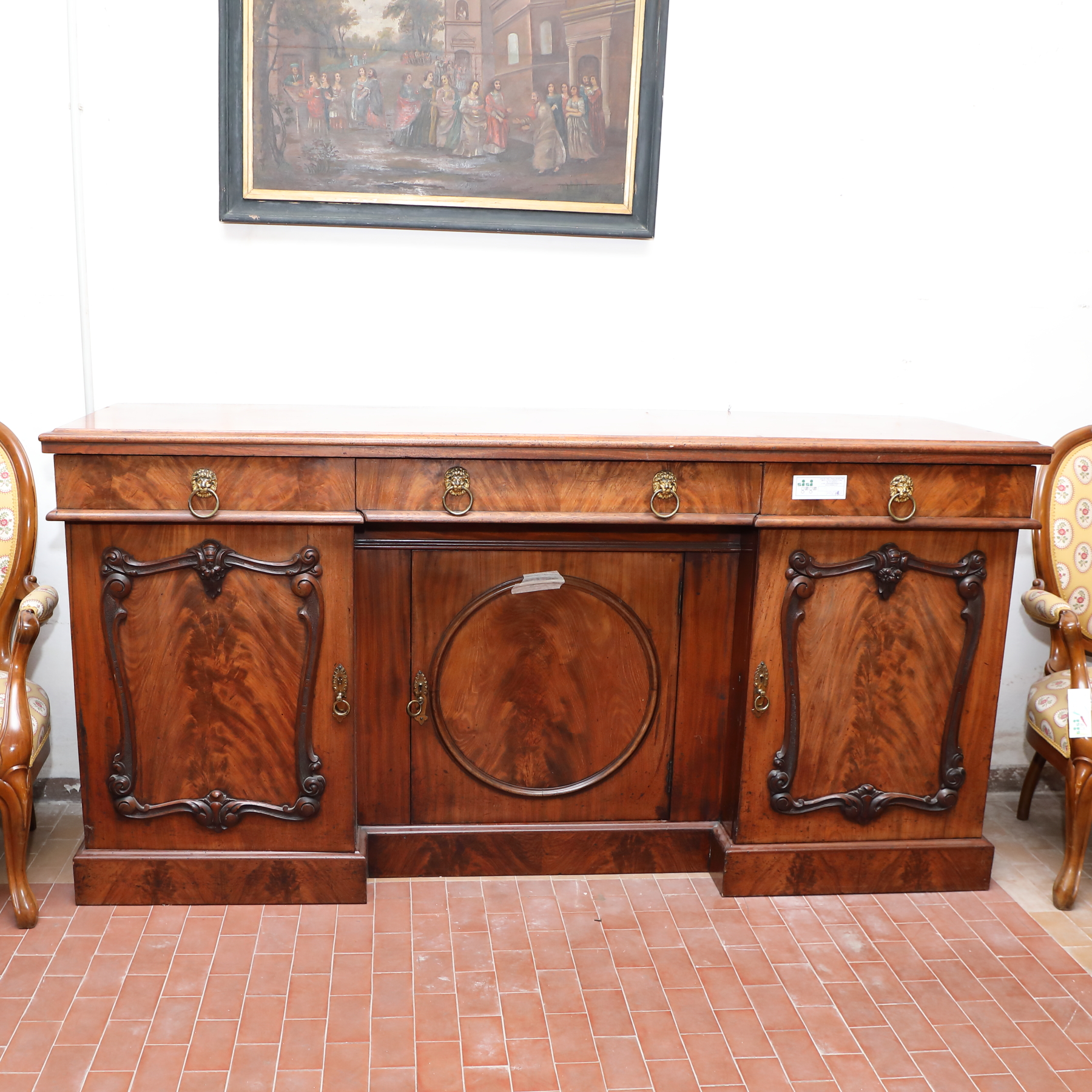 Credenza a due ante in mogano epoca 800 - Credenze Credenza a due ante in mogano epoca 800 - Credenze